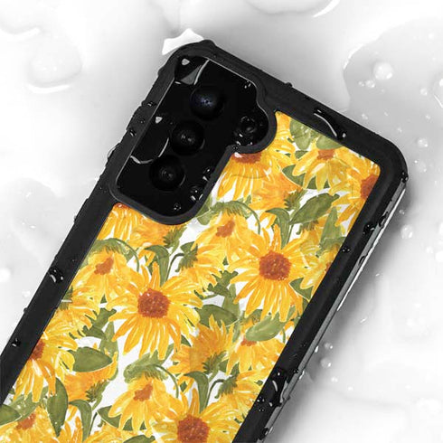 Bouffants and Broken Hearts Sunflowers Galaxy S24 Plus Waterproof Case